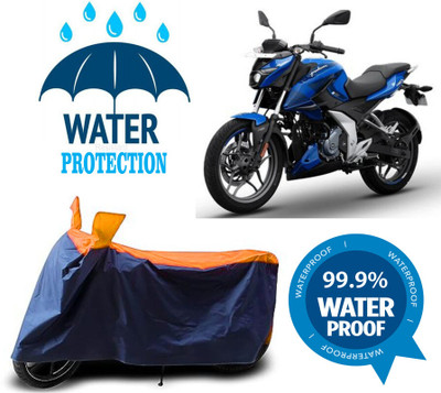 RTS COLLECTIONS Waterproof Two Wheeler Cover for Bajaj(Pulsar NS125, Multicolor)