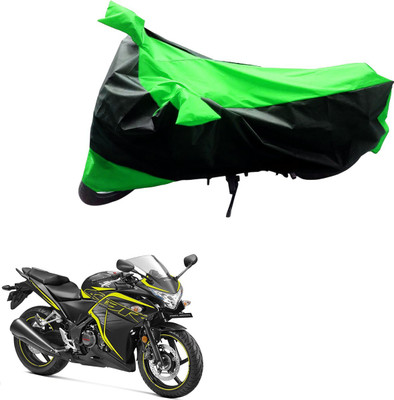 Mdstar Waterproof Two Wheeler Cover for Honda(Black, Green)