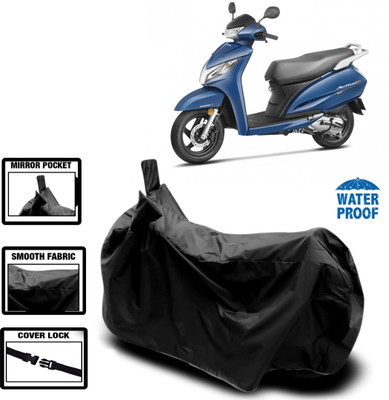 WMIZEXA Waterproof Two Wheeler Cover for Honda(Black)