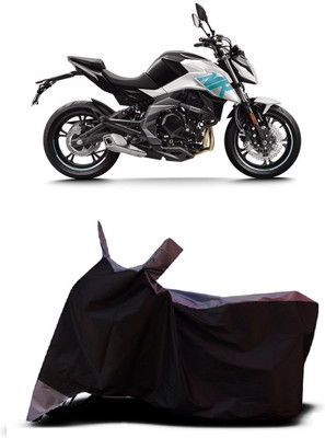 THE REAL ARV Waterproof Two Wheeler Cover for CFMoto(400NK BS6, Grey)