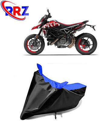 RRZ Waterproof Two Wheeler Cover for Ducati(Hypermotard, Black, Blue)