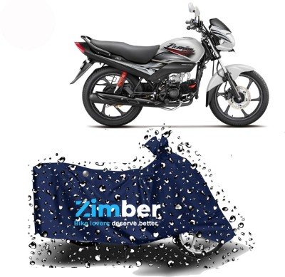 ZIMBER Two Wheeler Cover for Hero(Passion Pro i3S, Blue)