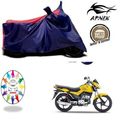 DeepShakshi AUTOMOTIVE Waterproof Two Wheeler Cover for Mahindra(Stallio, Blue, Red)
