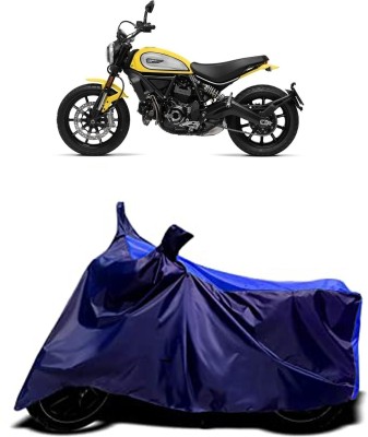 VESMEI Two Wheeler Cover for Ducati(Scrambler Icon, Blue)