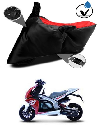 Genipap Two Wheeler Cover for TVS(Creon, Black, Red)