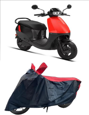 ishika Waterproof Two Wheeler Cover for Ola(Electric, Red)