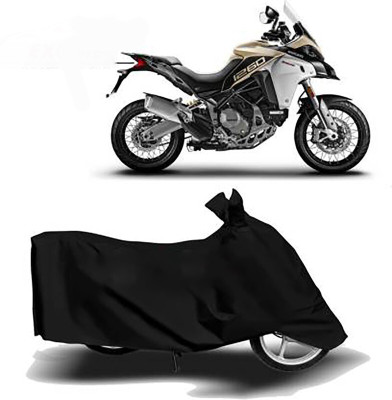 Mdstar Waterproof Two Wheeler Cover for Ducati(Multistrada, Black)