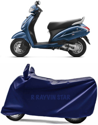 R Rayvin Star Two Wheeler Cover for Honda(Activa 3G, Blue)