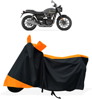 Tricway Two Wheeler Cover for Triumph(Speed Twin BS6, Orange)