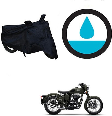 DeepShakshi AUTOMOTIVE Waterproof Two Wheeler Cover for Royal Enfield(Battle, Black)