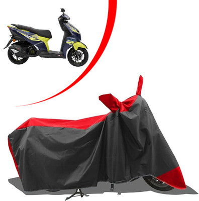 SEBONGO Waterproof Two Wheeler Cover for TVS(Ntorq 125, Black, Red)