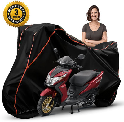 KroniX Waterproof Two Wheeler Cover for Honda(Dio, Black, Red)