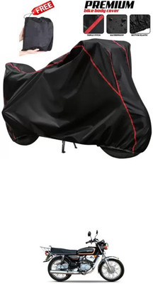 DeepShakshi AUTOMOTIVE Two Wheeler Cover for Yamaha(RX135, Black)