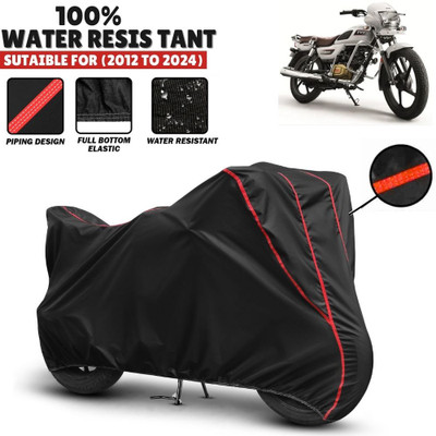 Mwiss Waterproof Two Wheeler Cover for TVS(Radeon, Black, Red)