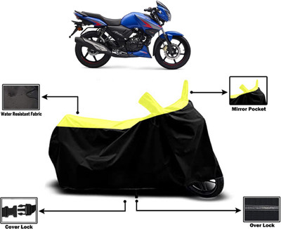 Amexride Two Wheeler Cover for TVS(Apache RTR 160, Yellow)