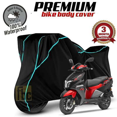 FBC Waterproof Two Wheeler Cover for TVS(NTORQ, Black)