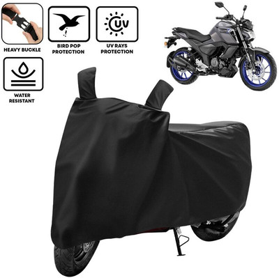 kerwa Two Wheeler Cover for Yamaha(FZS-FI V3 BS6, Black)
