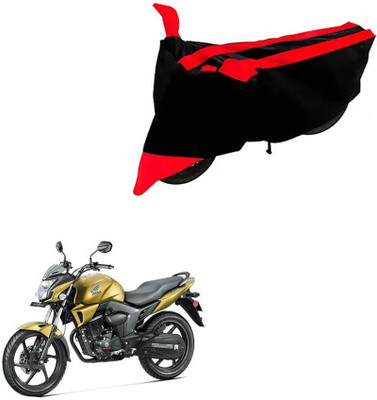 DeepShakshi AUTOMOTIVE Two Wheeler Cover for Honda(CB Trigger, Black, Red)