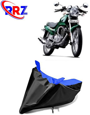 RRZ Waterproof Two Wheeler Cover for TVS(Fiero FX, Black, Blue)