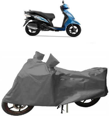 Varnwal E Commerce Waterproof Two Wheeler Cover for TVS(Wego, Grey)