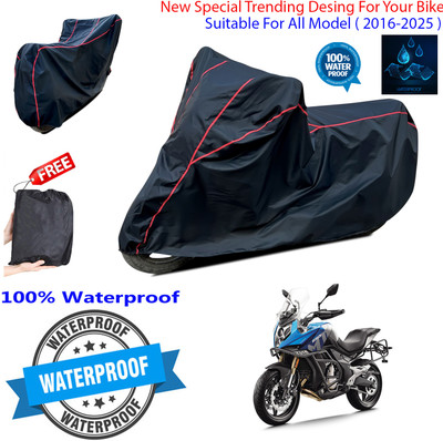 OliverX Waterproof Two Wheeler Cover for CFMoto(650MT, Black)