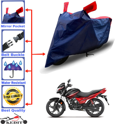 AASHTIK MART Two Wheeler Cover for Hero(New Glamour, Red, Blue)