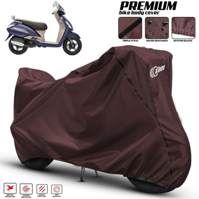 xodi Waterproof Two Wheeler Cover for TVS(Jupiter, Maroon, Black)