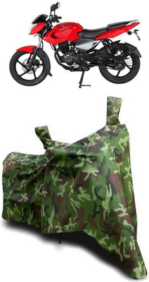 ATBROTHERS Waterproof Two Wheeler Cover for Bajaj(Pulsar 135 BS6, Multicolor, Green)