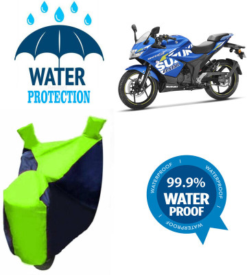 Mdstar Waterproof Two Wheeler Cover for Suzuki(Gixxer SF, Multicolor)
