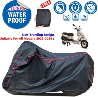 AutoGalaxy Waterproof Two Wheeler Cover for Hero(Black)