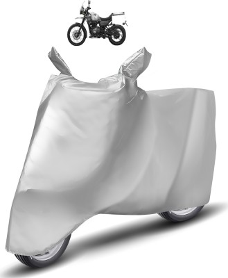 Caronix Two Wheeler Cover for Royal Enfield(Himalayan, Silver)