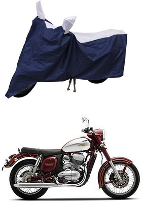 Mdstar Waterproof Two Wheeler Cover for JAWA(300, Blue, White)