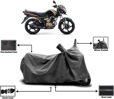 Amexride Two Wheeler Cover for TVS(Victor Premium, Grey)