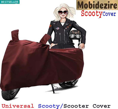 Mobidezire Waterproof Two Wheeler Cover for TVS(Pep Plus BS6, Grey)