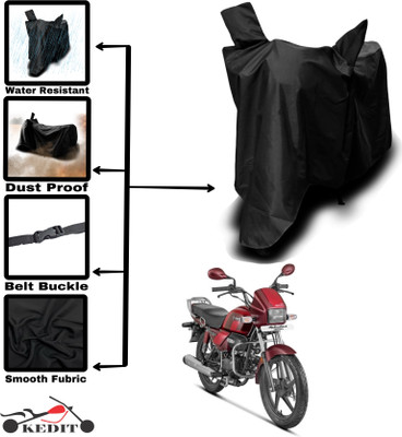 KEDIT Two Wheeler Cover for Universal For Bike(Splendor Plus, Black)