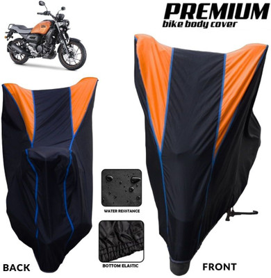 MADAFIYA Two Wheeler Cover for Yamaha(FZ-X, Black, Orange, Blue)