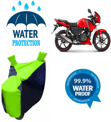 RTS COLLECTIONS Waterproof Two Wheeler Cover for TVS(Apache RTR 160, Multicolor)