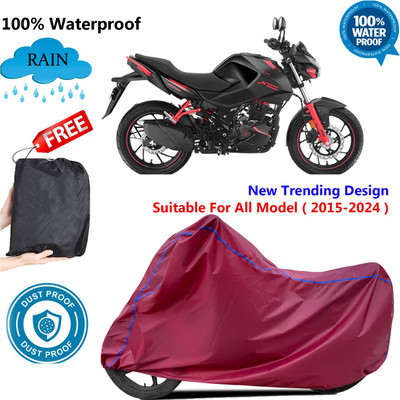 AUTOCAD Waterproof Two Wheeler Cover for Hero(CBZ Extreme, Maroon)