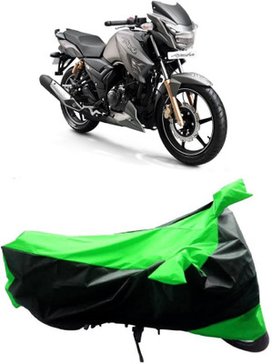 MMSSTAR Waterproof Two Wheeler Cover for TVS(Apache RTR 180, Green, Black)