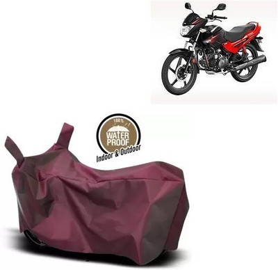 OliverX Waterproof Two Wheeler Cover for Hero(Glamour Programmed FI BS6, Maroon)