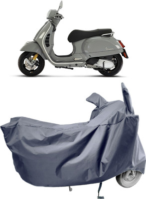 Amexride Two Wheeler Cover for Vespa(GTS 300 BS6, Grey)
