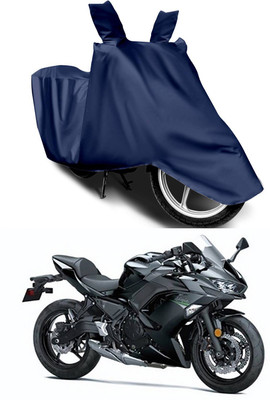 Furious3D Two Wheeler Cover for Kawasaki(Ninja 650 BS6, Blue)