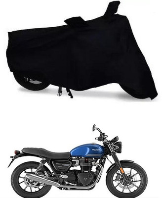 THE REAL ARV Waterproof Two Wheeler Cover for Triumph(Twin, Black)