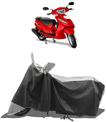 GROFATIK Two Wheeler Cover for TVS(Wego, Grey)