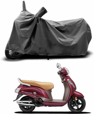 SEBONGO Waterproof Two Wheeler Cover for Suzuki(Access 125, Grey)
