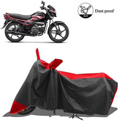DeepShakshi AUTOMOTIVE Waterproof Two Wheeler Cover for Hero(Super Splendor, Red, Black)