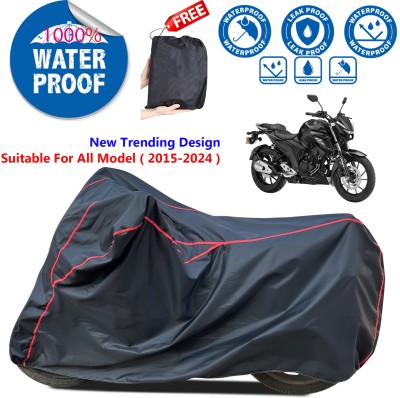 AutoGalaxy Waterproof Two Wheeler Cover for Yamaha(FZ 25, Black)