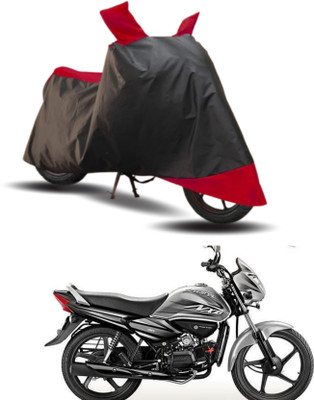 KEDIT Two Wheeler Cover for Hero(Splendor NXG, Red, Black)
