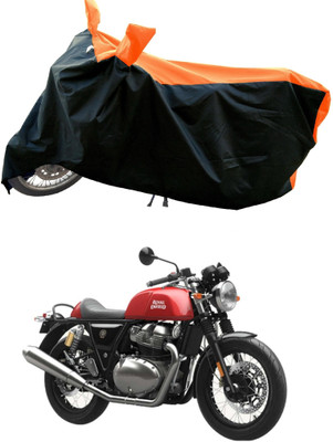 DeepShakshi AUTOMOTIVE Waterproof Two Wheeler Cover for Royal Enfield(Continental GT 650, Orange)