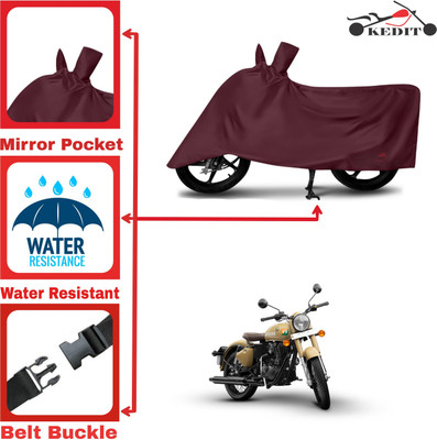 AASHTIK MART Two Wheeler Cover for Royal Enfield(Classic 500, Maroon)